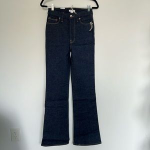 GOOD AMERICAN BRAND NEW Always Fits Dark Denim Flare Bootcut Jean size 6-12